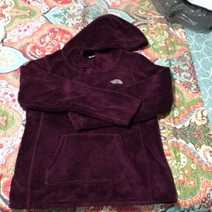 The North Face warm and fuzzy hooded sweatshirt
